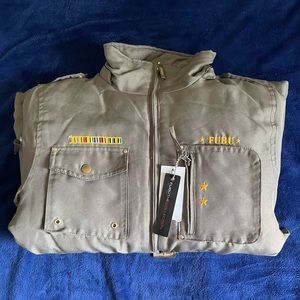 Brand New Boy’s FUBU The Collection Military Style Puffer Jacket Size 14/16